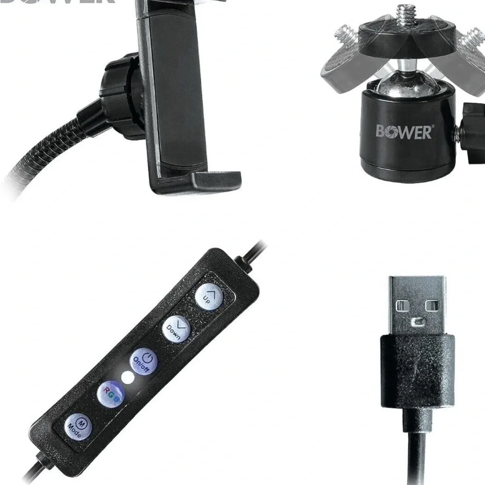 RGB LED Ring Light with Tripod and Remote